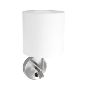 Mexlite wandlamp noor – 2 lichts – 18x 37 cm – mat chroom Mexlite wandlamp noor – 2 lichts – 18x 37 cm – mat chroom