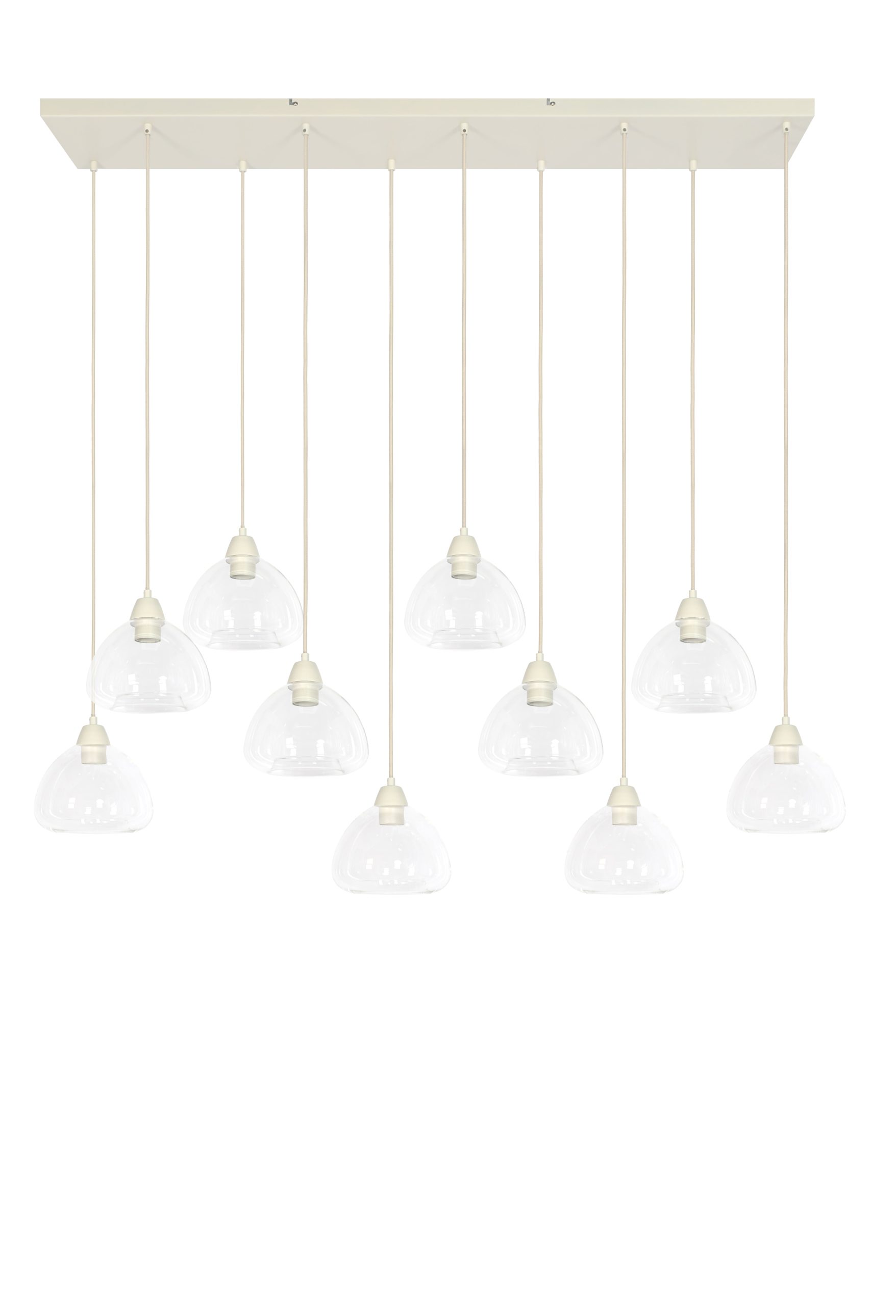 Light & Living hanglamp BISHO - wit - 120x19x14cm