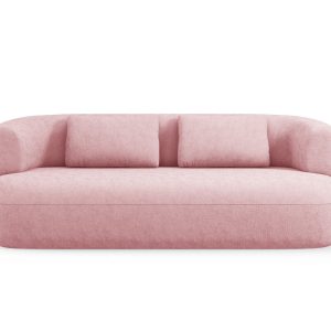 Micadoni Bank Jenny 3-zits, chenille, roze – 90x178x73cm Micadoni Bank Jenny 3-zits, chenille, roze – 90x178x73cm