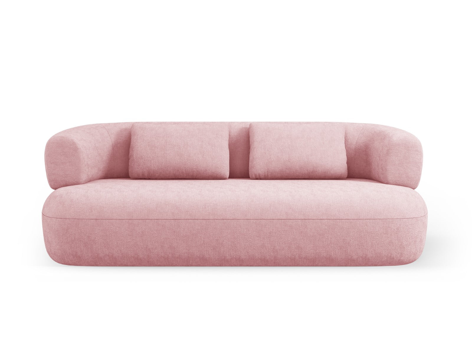 Micadoni Bank Jenny 3-zits, chenille, roze - 90x178x73cm