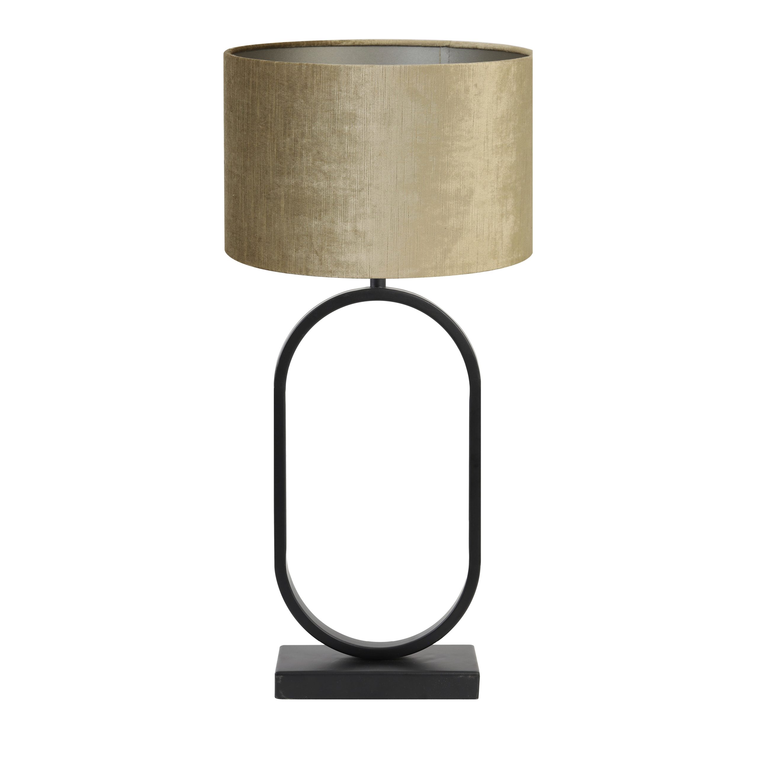 Light & Living tafellamp Jamiri/Gemstone - zwart, brons - 30x30x67cm