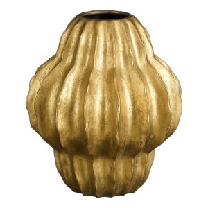 Mica Decorations Altea Vaas – H28 x Ø25 cm – Keramiek – Goud Mica Decorations Altea Vaas – H28 x Ø25 cm – Keramiek – Goud