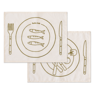 Kulu Club placemats – bistro borden – linnenmix – set van 2 Kulu Club placemats – bistro borden – linnenmix – set van 2