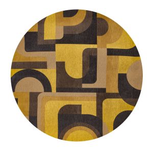 Louis De Poortere vloerkleed Yellow Meyer – geel – 140x140cm Louis De Poortere vloerkleed Yellow Meyer – geel – 140x140cm