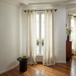 Madura Gordijn Kiato grijs-beige en zwart 145×300 cm Madura Gordijn Kiato grijs-beige en zwart 145×300 cm