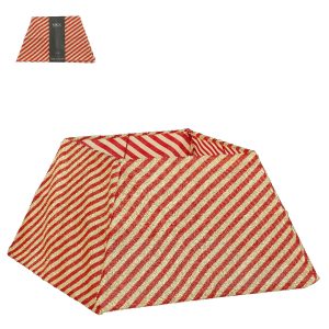 Mica Decorations Kerstboomrok – L50 x B50 x H30 cm – Goud, Rood Mica Decorations Kerstboomrok – L50 x B50 x H30 cm – Goud, Rood