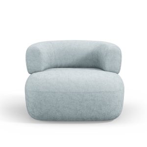 Micadoni Fauteuil Jenny chenille, lichtblauw – 88x90x73cm Micadoni Fauteuil Jenny chenille, lichtblauw – 88x90x73cm