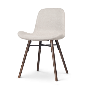 Nolon Nena-Fé Eetkamerstoel Beige – Stof – Walnoot Poten Nolon Nena-Fé Eetkamerstoel Beige – Stof – Walnoot Poten