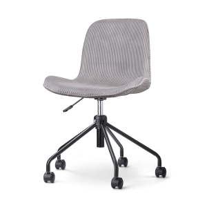 Nolon Nout-Fé Bureaustoel Ribstof Warm Grijs – Stof – Zwart Onderstel Nolon Nout-Fé Bureaustoel Ribstof Warm Grijs – Stof – Zwart Onderstel