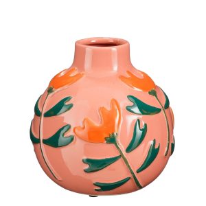 Mica Decorations Ava Vaas – H20 x Ø20 cm – Keramiek – Roze Mica Decorations Ava Vaas – H20 x Ø20 cm – Keramiek – Roze