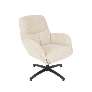 LABEL51 Fauteuil Chill Zone – Naturel/Zwart Bouclé – Draaibaar LABEL51 Fauteuil Chill Zone – Naturel/Zwart Bouclé – Draaibaar