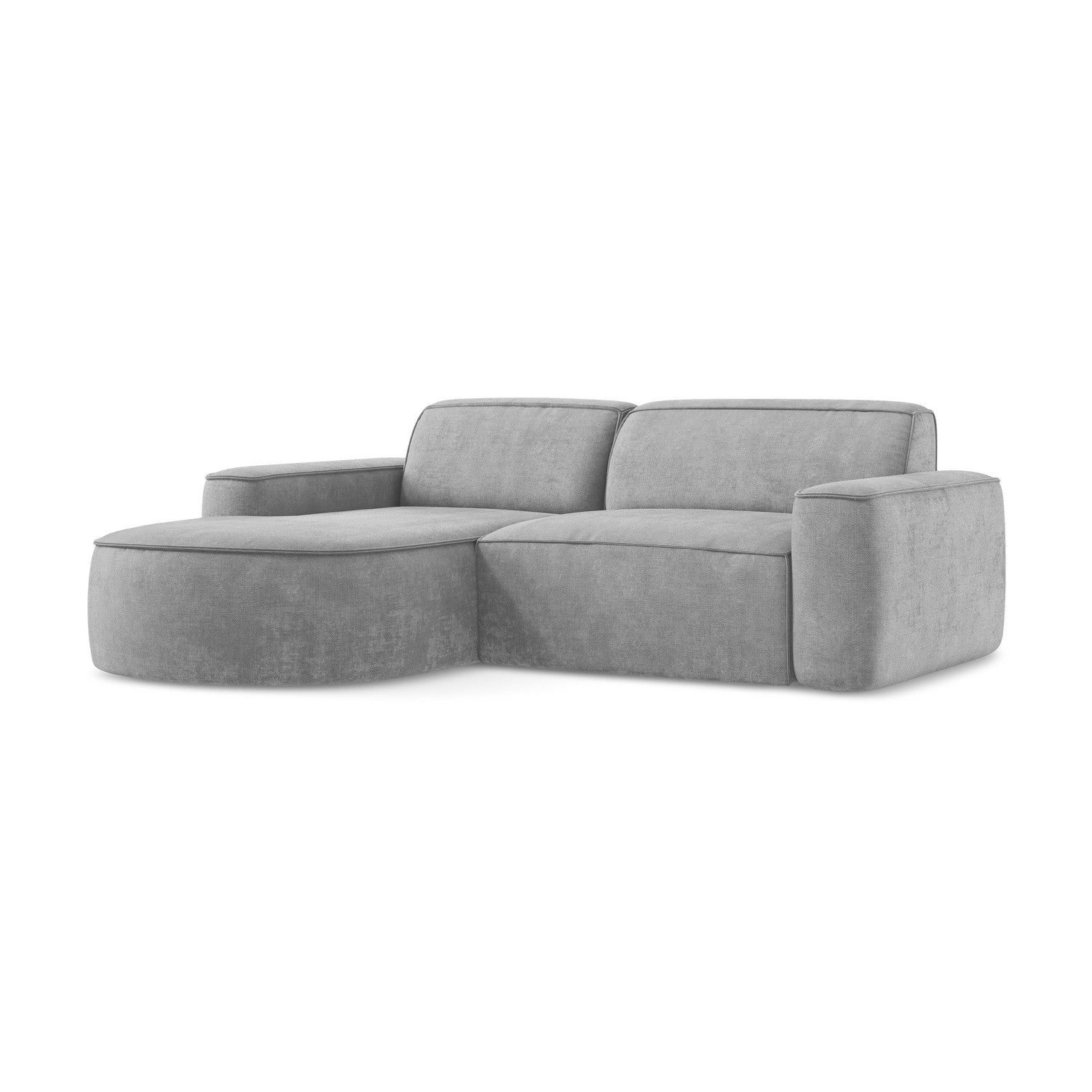 LaMiaSofa hoekbank links Melissa - chenille stof - lichtgrijs - 224x16