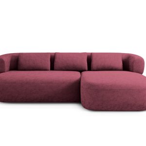 Micadoni rechter hoekbank Jenny 5-zits, chenille kersenboom – 145x225x Micadoni rechter hoekbank Jenny 5-zits, chenille kersenboom – 145x225x