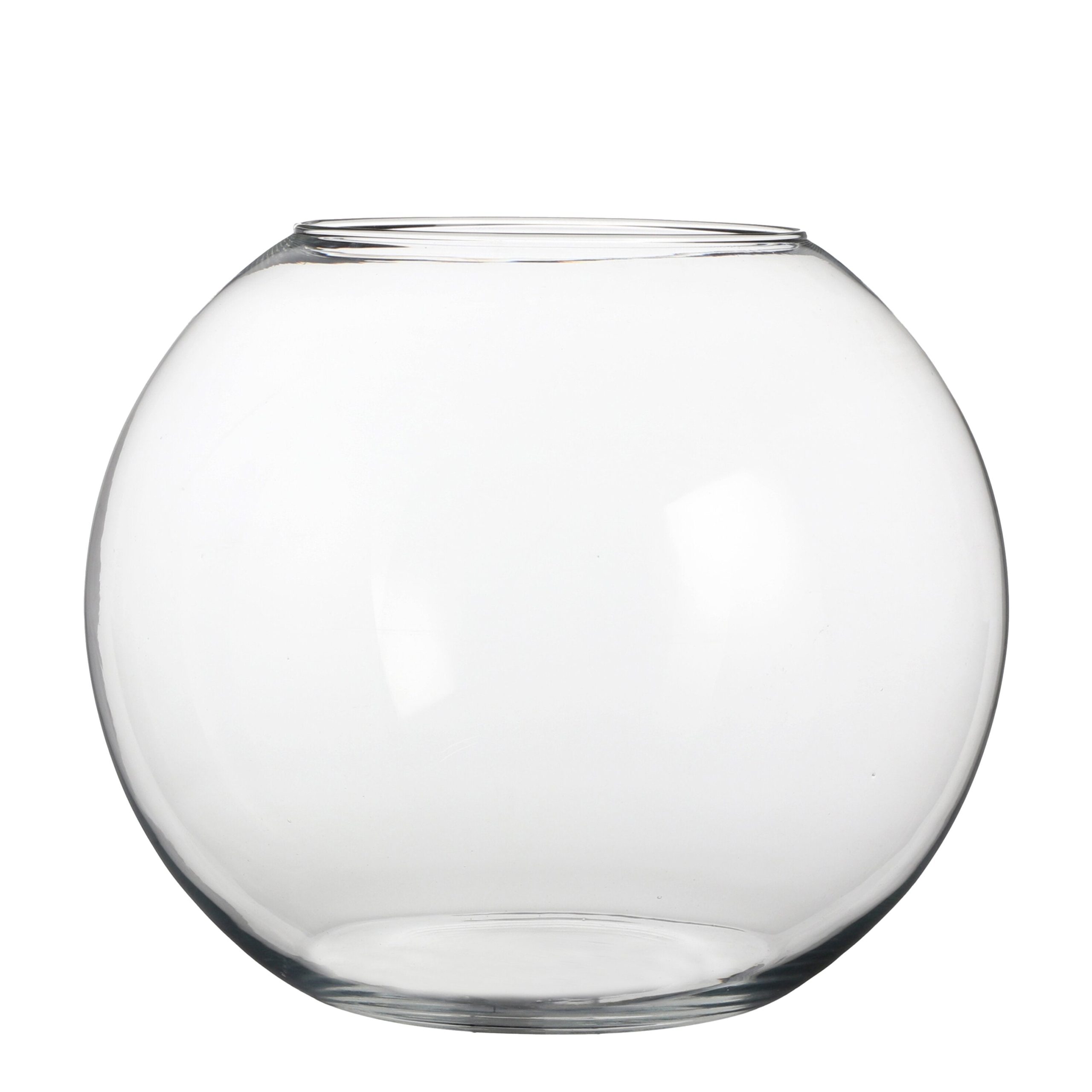 Mica Decorations Babet Bol Vaas - H31 x Ø40 cm - Transparant
