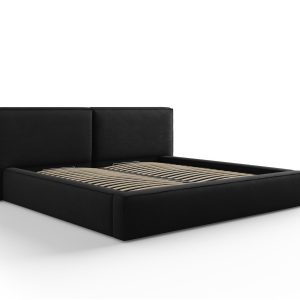 Micadoni Opbergbed met hoofdeinde Jodie 200x200cm, structurele stof, z Micadoni Opbergbed met hoofdeinde Jodie 200x200cm, structurele stof, z