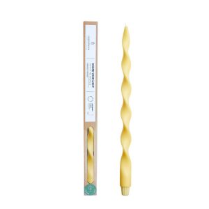 Originalhome spiraalkaars 40 cm – lichtgeel Originalhome spiraalkaars 40 cm – lichtgeel