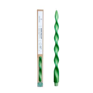 Originalhome spiraalkaars duo – 40 cm – lichtgreen Originalhome spiraalkaars duo – 40 cm – lichtgreen