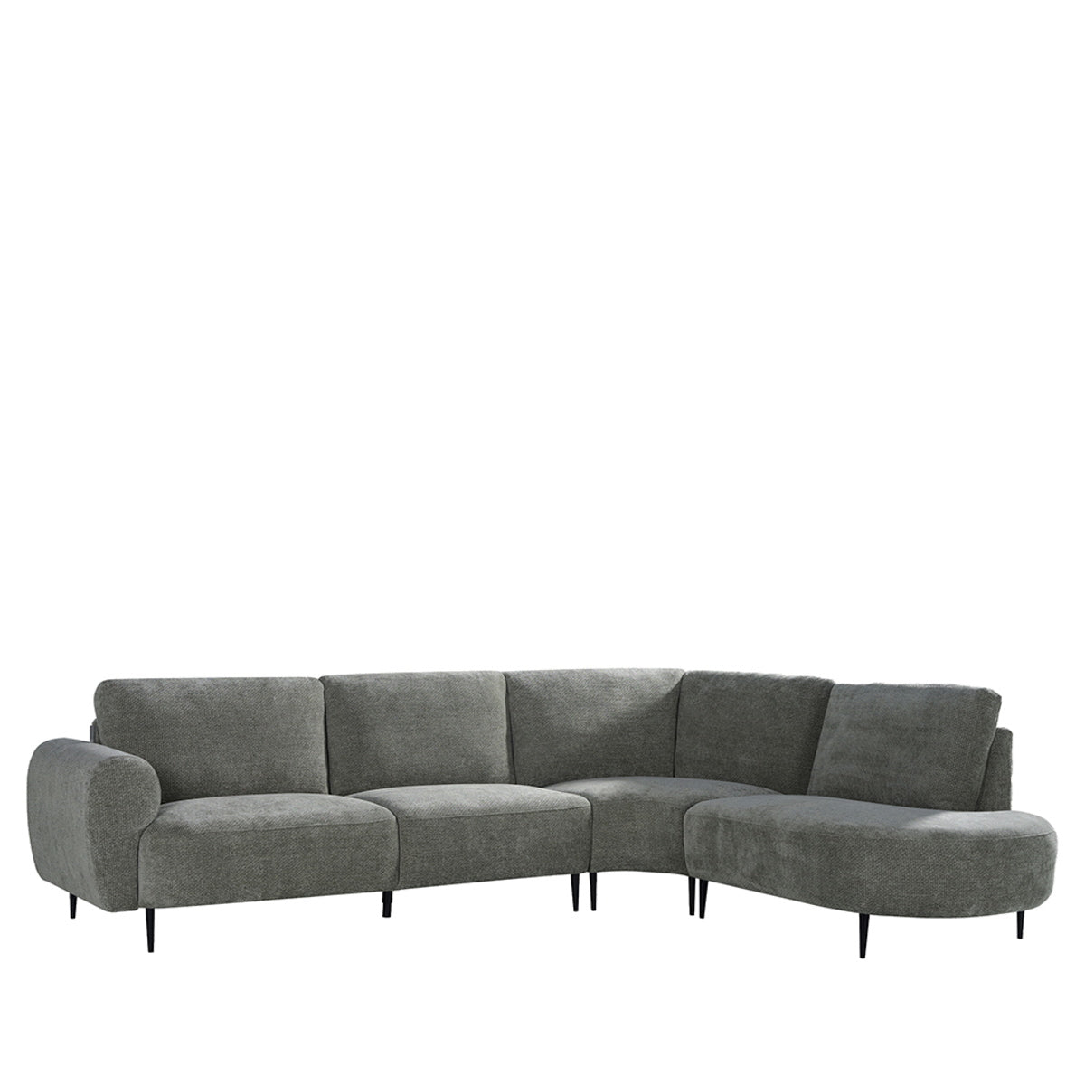 LABEL51 Hoekbank Milano Rechts - Grijs Stof - 300x232x72cm