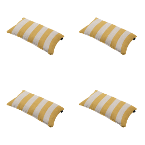 Madison sierkussen Amora – geel – 30x50x10cm – set van 4 Madison sierkussen Amora – geel – 30x50x10cm – set van 4