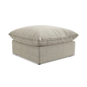 LaMiaSofa Poef Ravenna – bouclé – taupe – 75x75x45 LaMiaSofa Poef Ravenna – bouclé – taupe – 75x75x45