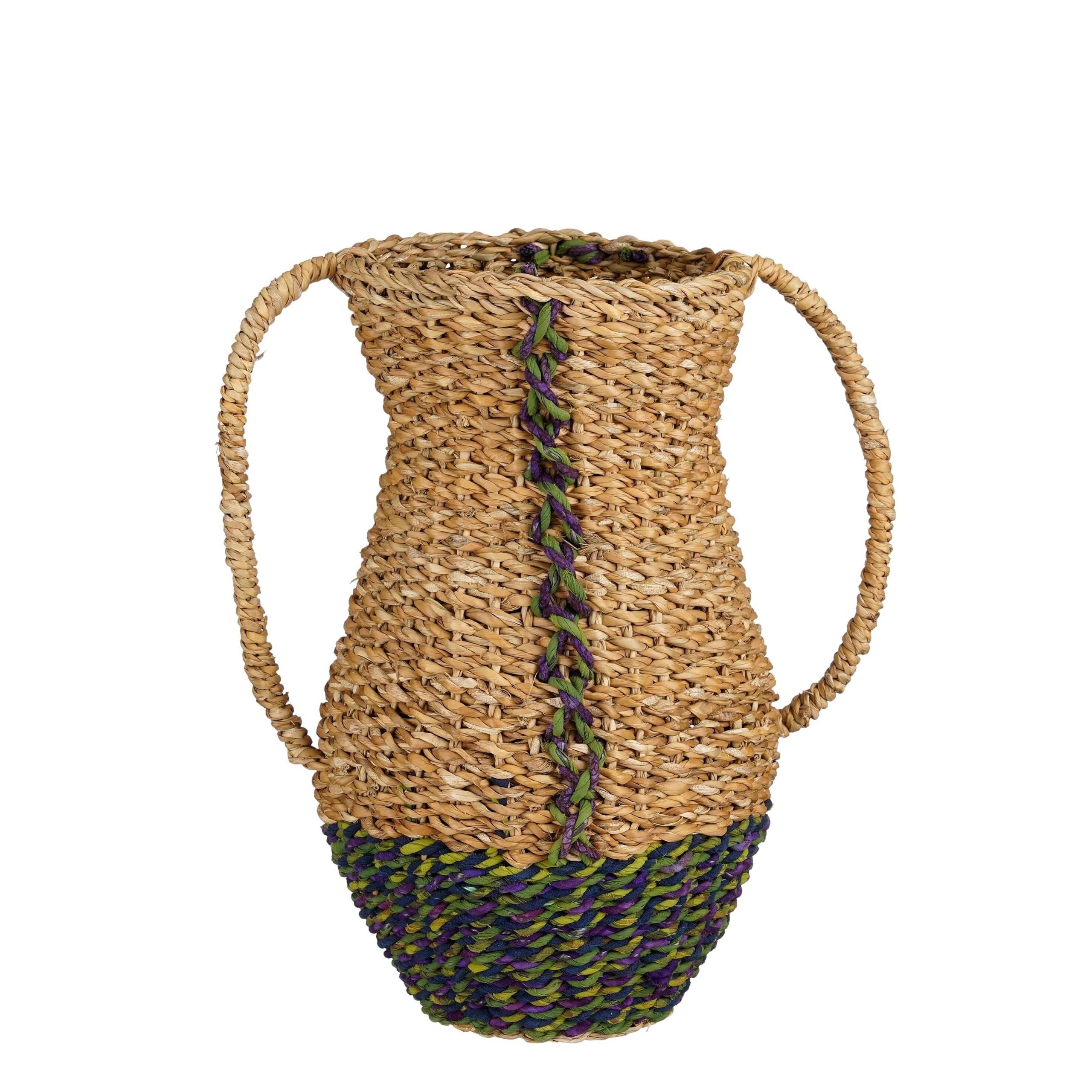 Mica Decorations Cambridge Decoratieve Vaas - H35 x Ø23 cm - Zeegras -