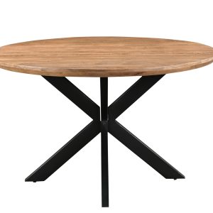 Livingfurn eetkamertafel Jesper Round – 130cm – mangohout Livingfurn eetkamertafel Jesper Round – 130cm – mangohout