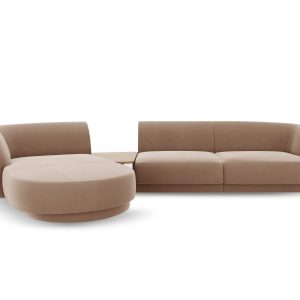 Micadoni linker modulaire bank Miley 3-zits, flueel, cappuccino – 178x Micadoni linker modulaire bank Miley 3-zits, flueel, cappuccino – 178x