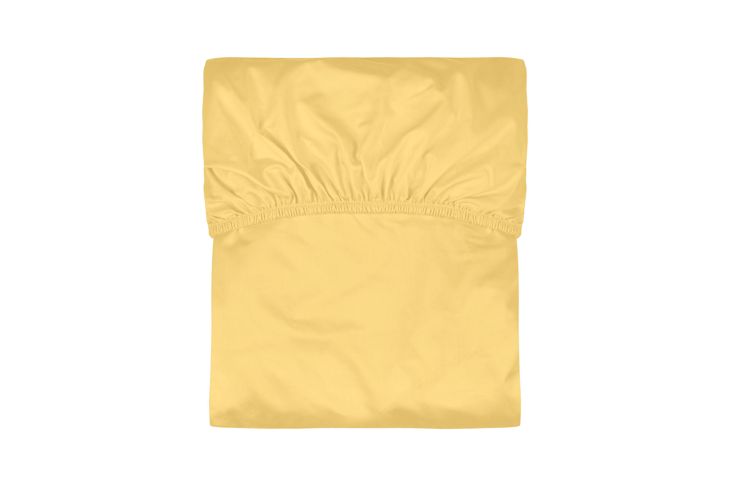 noo.ma Oba hoeslaken 200 x 200 cm - organisch katoen, Sunny Yellow, ge