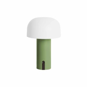 Leitmotiv tafellamp Luca LED – groen – 15x15x22.5cm – Paddenstoellamp Leitmotiv tafellamp Luca LED – groen – 15x15x22.5cm – Paddenstoellamp