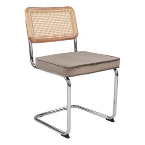 Kick buisframe stoel Kai – Taupe Kick buisframe stoel Kai – Taupe