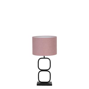 Light & Living tafellamp Lutika/Livigno – zwart, roze – 30x30x67cm Light & Living tafellamp Lutika/Livigno – zwart, roze – 30x30x67cm