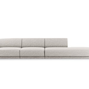 Micadoni Rechte bank Miley 4-zits, chenille, lichtgrijs – 90x323x70cm Micadoni Rechte bank Miley 4-zits, chenille, lichtgrijs – 90x323x70cm