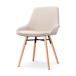 Nolon Nena-Isa Eetkamerstoel Beige – Stof – Houten Poten Nolon Nena-Isa Eetkamerstoel Beige – Stof – Houten Poten