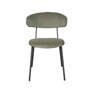 LABEL51 Eetkamerstoel Zack – Groen Ribstof – Zithoogte 48cm – Set van LABEL51 Eetkamerstoel Zack – Groen Ribstof – Zithoogte 48cm – Set van