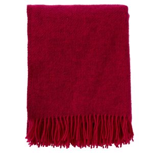 Klippan 100% wollen deken – Gotland – cerise- 130x200cm
