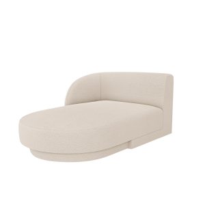 Micadoni linker meridiaan Miley 2-zits, boucle beige – 156x90x70cm Micadoni linker meridiaan Miley 2-zits, boucle beige – 156x90x70cm