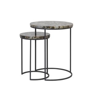 Light & Living bijzettafel AXAT – bruin – Ø41cm Light & Living bijzettafel AXAT – bruin – Ø41cm