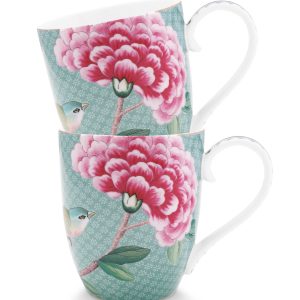 Pip Studio – Blushing Birds Mokken – Servies set van 2 – 450ml Pip Studio – Blushing Birds Mokken – Servies set van 2 – 450ml