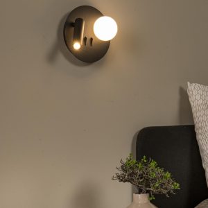 Lucide bedlamp MATIZ – Geïntegreerde LED – Zwart Lucide bedlamp MATIZ – Geïntegreerde LED – Zwart