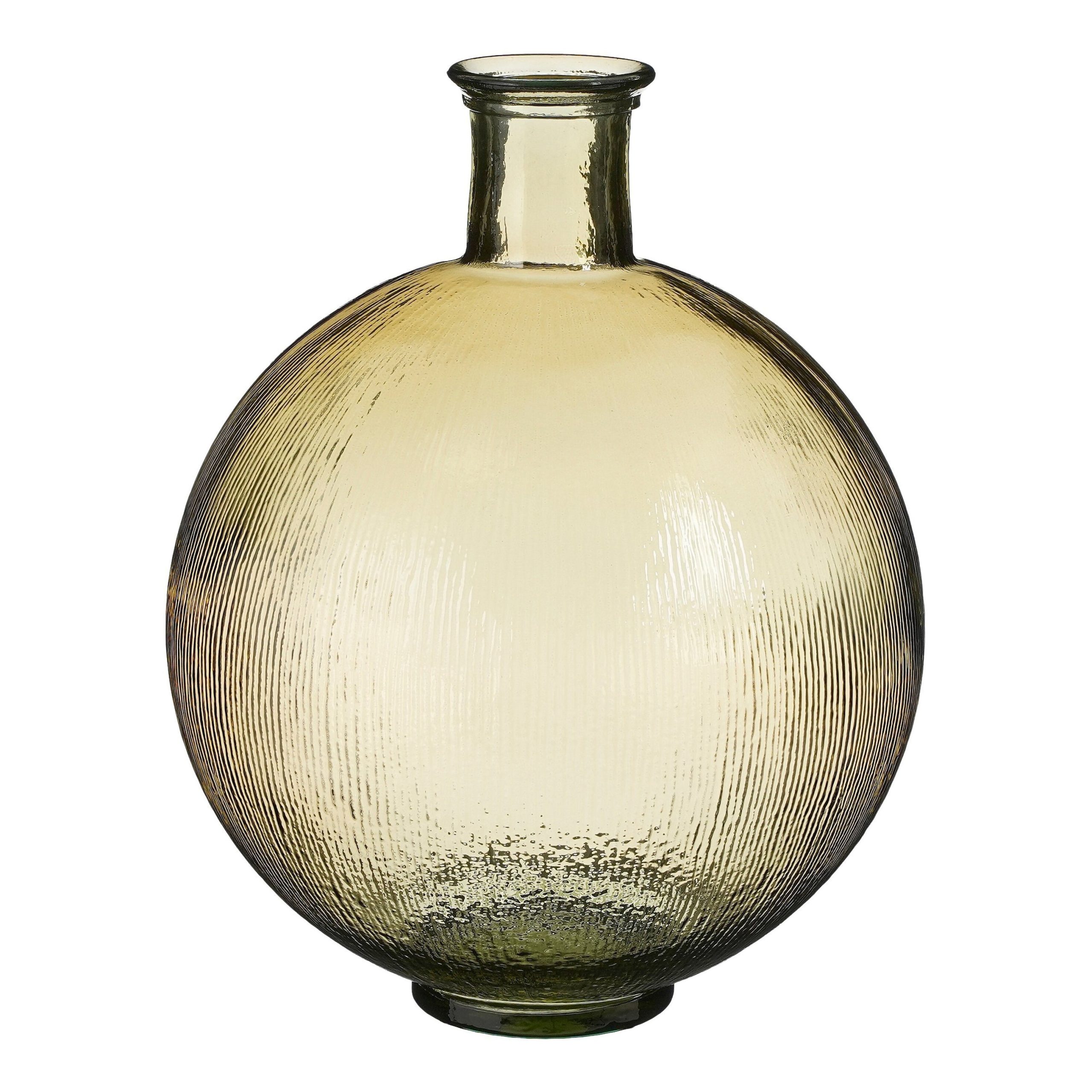 Mica Decorations Firenza Fles Vaas - H42 x Ø34 cm - Gerecycled Glas -