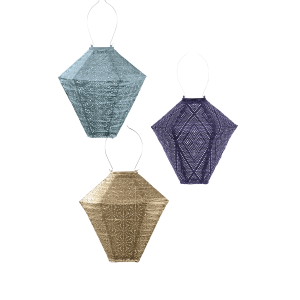 Lumiz solar lampion – diamond set – 3 stuks Lumiz solar lampion – diamond set – 3 stuks