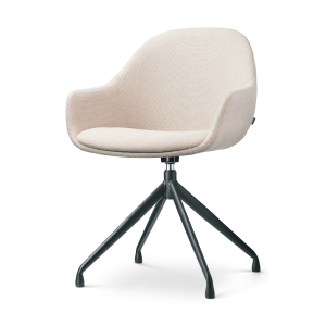Nolon Nola-Mae Eetkamerstoel Beige – Draaibaar Zwart Onderstel Nolon Nola-Mae Eetkamerstoel Beige – Draaibaar Zwart Onderstel
