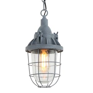 Mexlite hanglamp ebbe – 1 lichts – 17x 156 cm – grijs Mexlite hanglamp ebbe – 1 lichts – 17x 156 cm – grijs