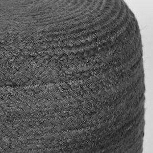 LABEL51 Poef Jute – Antraciet Jute – 50x50x35cm LABEL51 Poef Jute – Antraciet Jute – 50x50x35cm