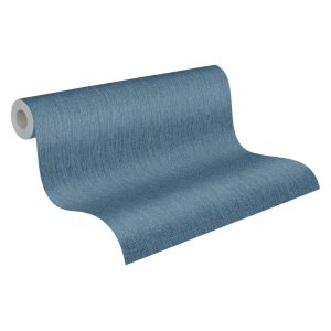 Livingwalls behang linnenstructuur vergrijsd blauw – 53 cm x 10.05 m – Livingwalls behang linnenstructuur vergrijsd blauw – 53 cm x 10.05 m –
