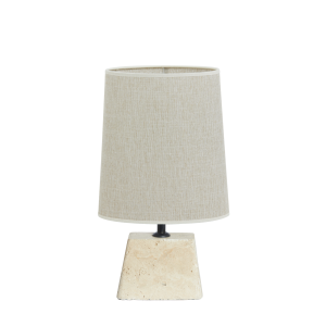Tafellamp Kardan/Breska – Zand/Wit – 25x21x49cm Tafellamp Kardan/Breska – Zand/Wit – 25x21x49cm
