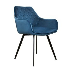 Kick eetkamerstoel Karl Velvet – Donkerblauw Kick eetkamerstoel Karl Velvet – Donkerblauw