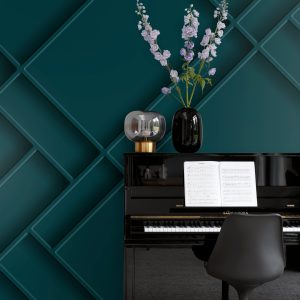Origin Wallcoverings fotobehang wandpanelen diagonaal petrolblauw – 20 Origin Wallcoverings fotobehang wandpanelen diagonaal petrolblauw – 20