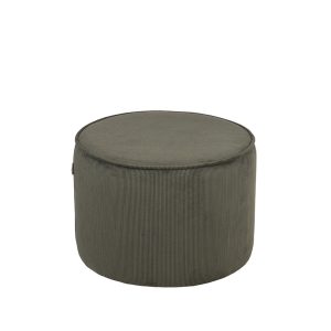 LABEL51 Poef Tibo – Groen Ribstof – 55x55x40cm LABEL51 Poef Tibo – Groen Ribstof – 55x55x40cm