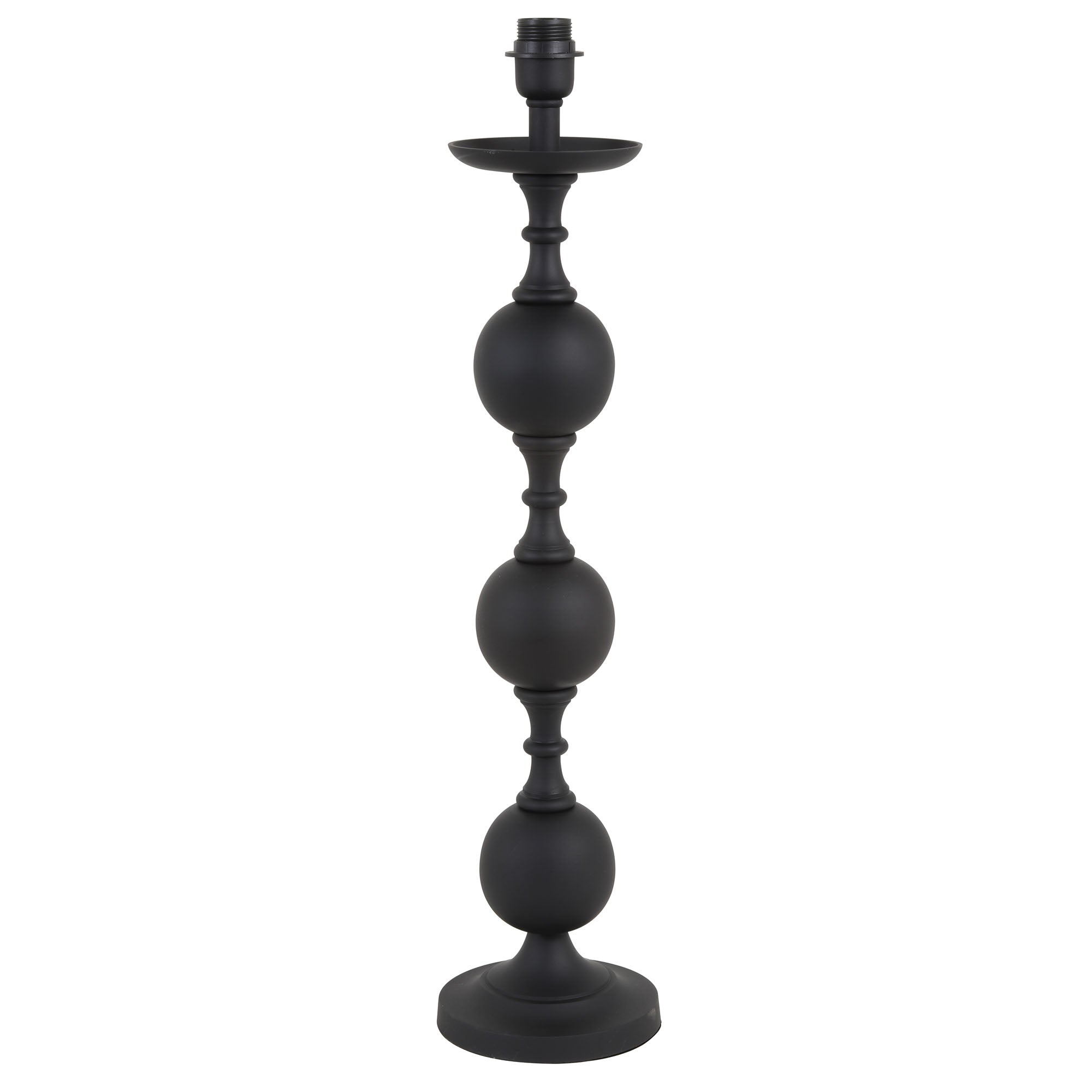 Light & Living lampvoet Lesane - zwart - Ø17cm